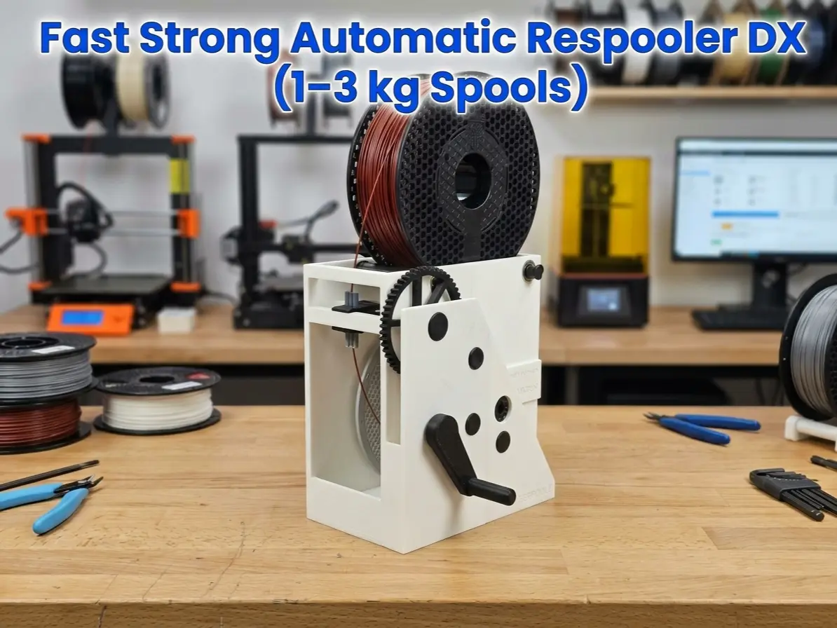 Fast Strong Automatic Respooler DX (1–3 kg Spools) — modelo 3D