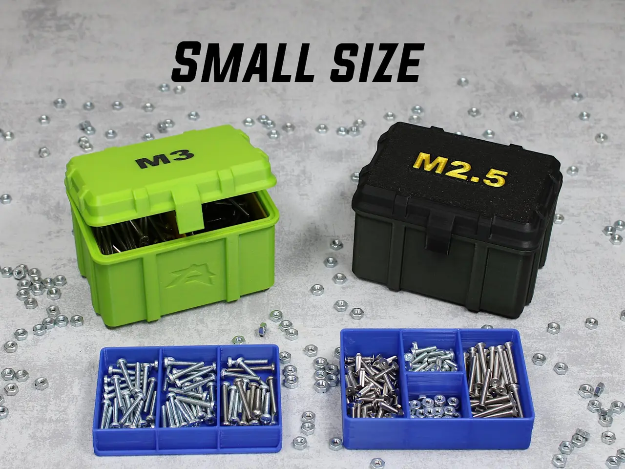 Small stuff organizer - fasteners, etc (small) — modelo 3D