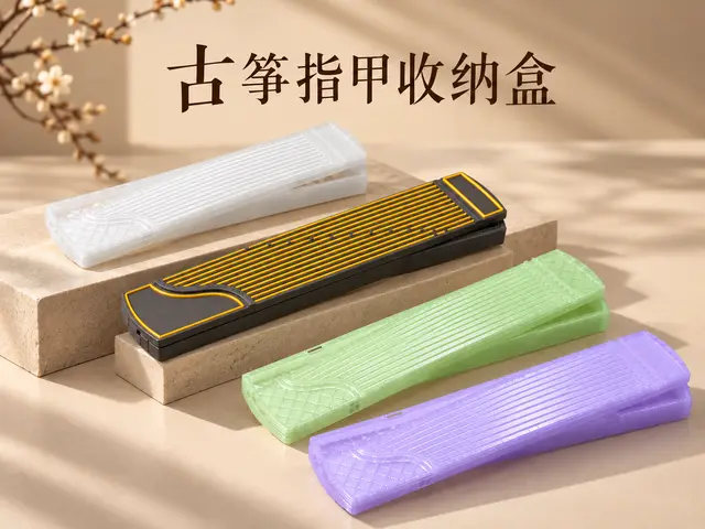 古筝指甲磁吸收纳盒 — modelo 3D