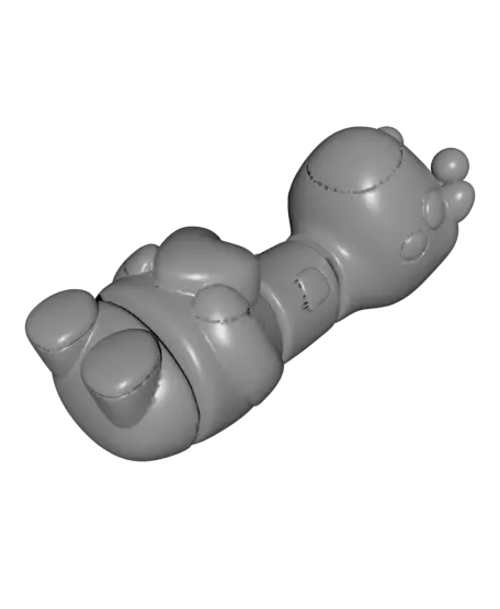 Flexi Raffi and the Valentine’s Heart Keychain (Single Color) — modelo 3D