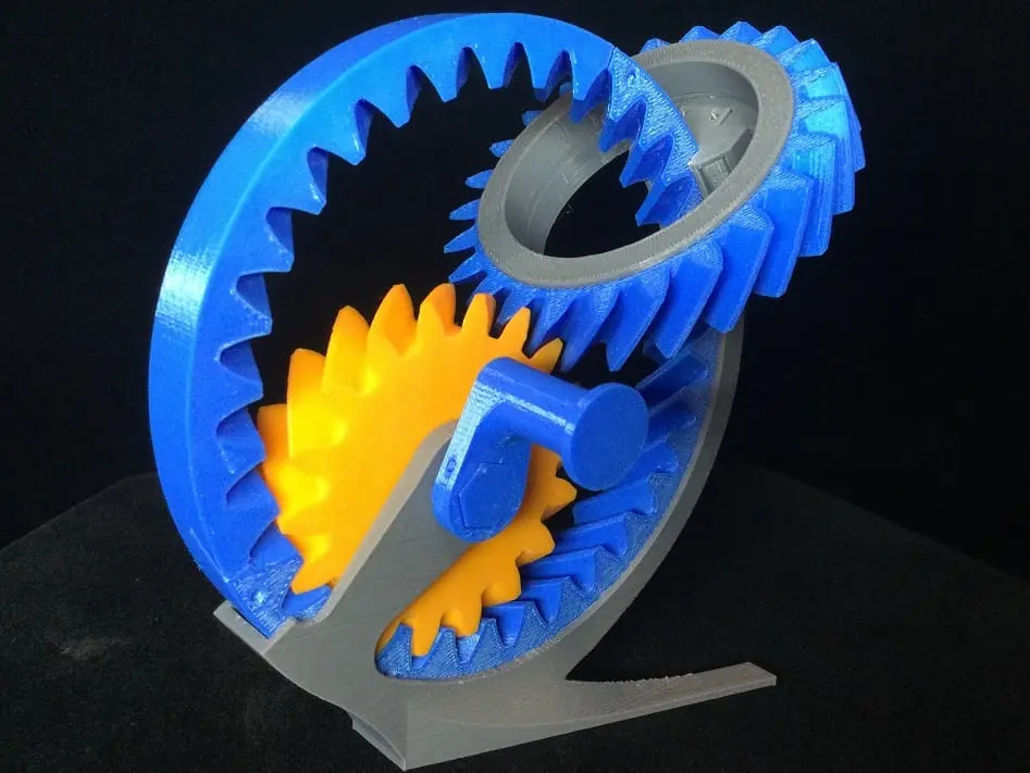 Helical Gear Kinetic Object — modelo 3D