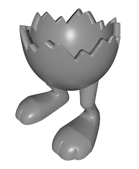 EGG HOLDER WITH LEGS / MODERN HOMEDECOR / FUNNY EGG HOLDER / BUNNY EGG HOLDER / CHICKEN EGG HOLDER — modelo 3D