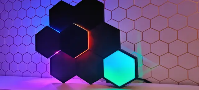 Hexawall - Hexagon wall with led lights — modelo 3D