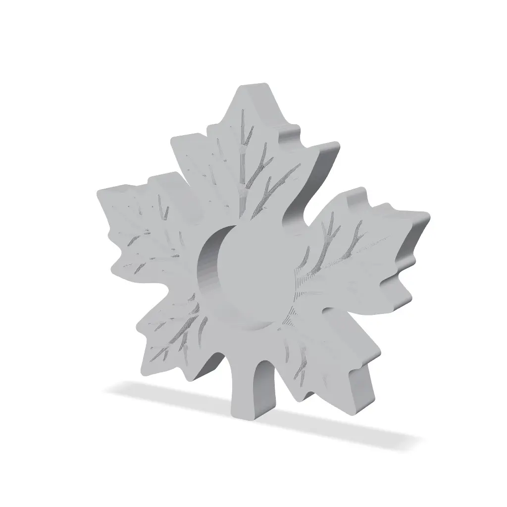 Maple Leaf Candle Holder — modelo 3D