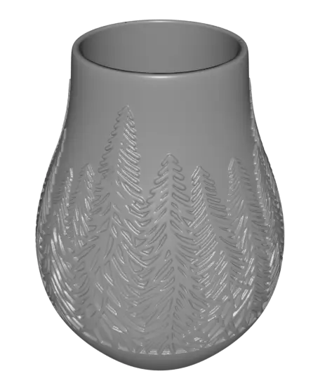 Snowlit Vase for Cute Christmas Home Decor — modelo 3D