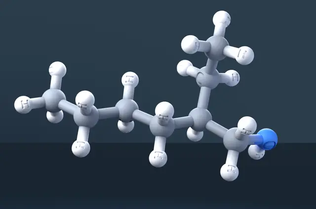 2-Ethylhexanol 3D Molecular Model — CAS 104-76-7 — modelo 3D