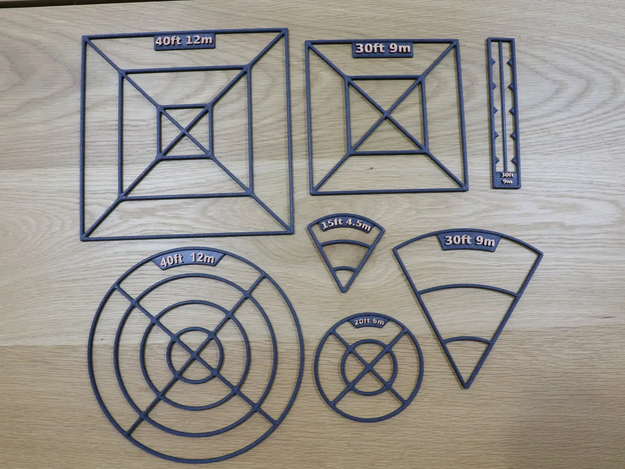 Spell Templates for TTRPGs like DnD or Pathfinder — modelo 3D