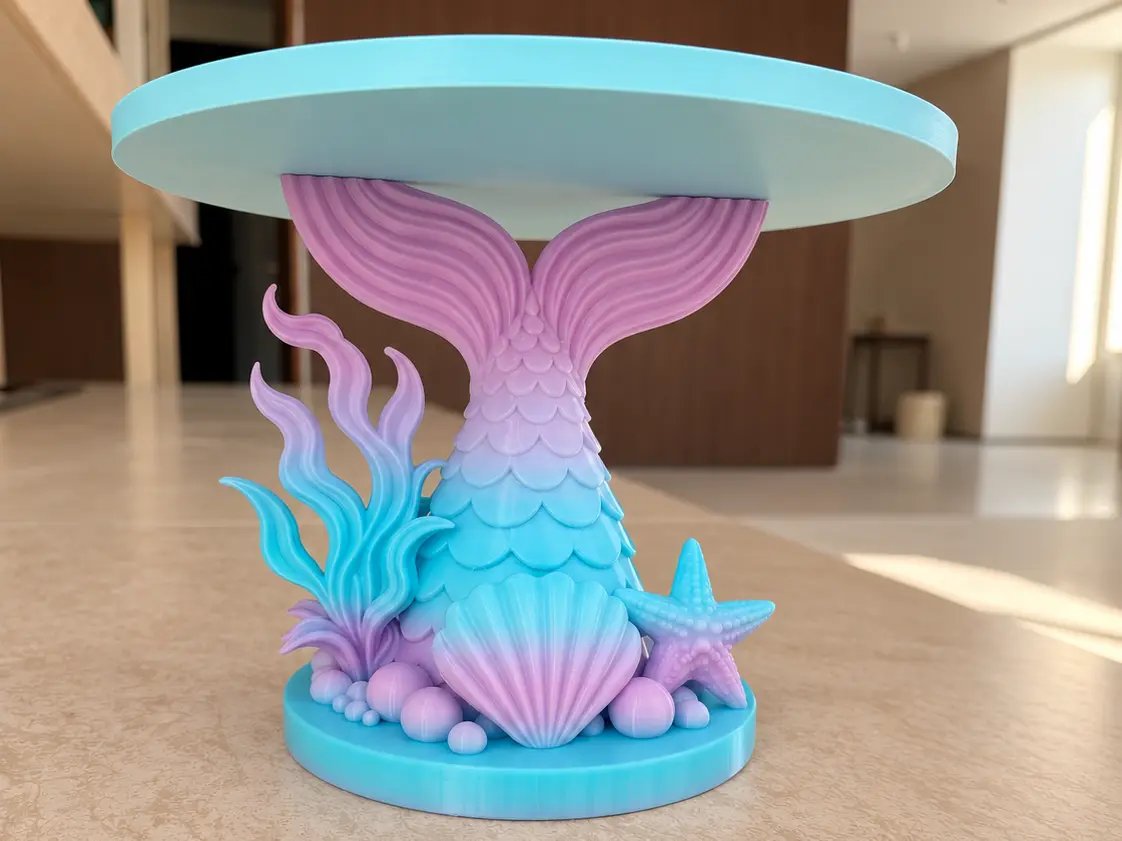 Mermaid Tail Cake Stand – Under the Sea Collection — modelo 3D