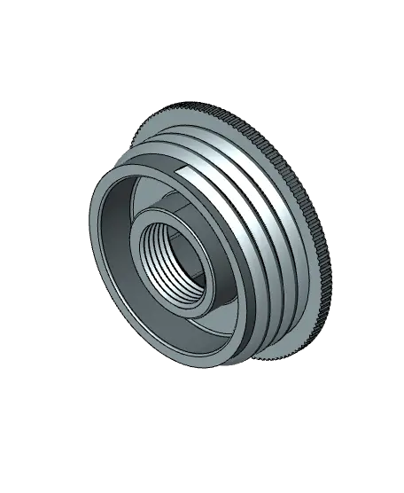 2 IN. BUTTRESS THREAD BARREL BUNG, NO GASKET, WITH 0.75 IN. NPT — modelo 3D