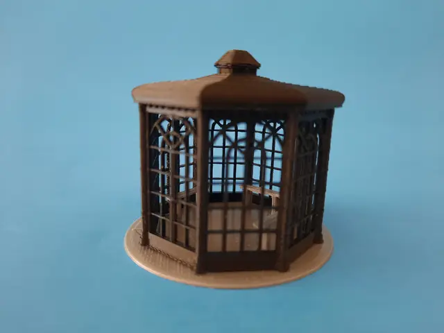 HO scale Gazebo — modelo 3D