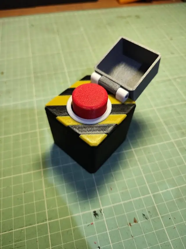 Botão nuclear - Controle Remoto 433,92MHz — modelo 3D