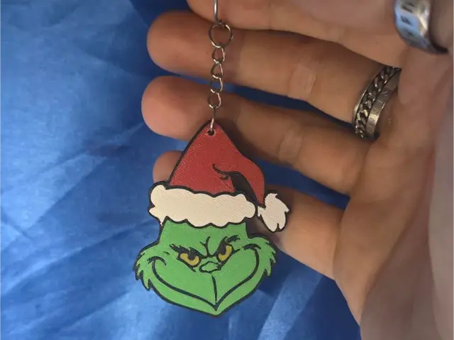 Grinch keychain — modelo 3D