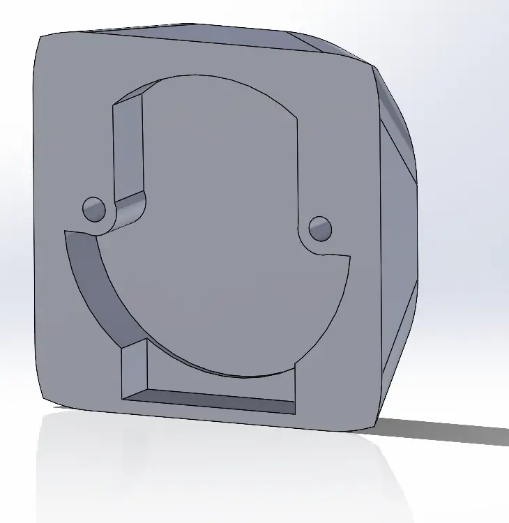 Salice external hinge plate — modelo 3D