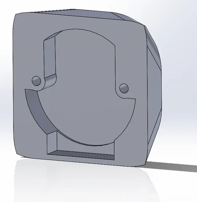 Salice external hinge plate — modelo 3D