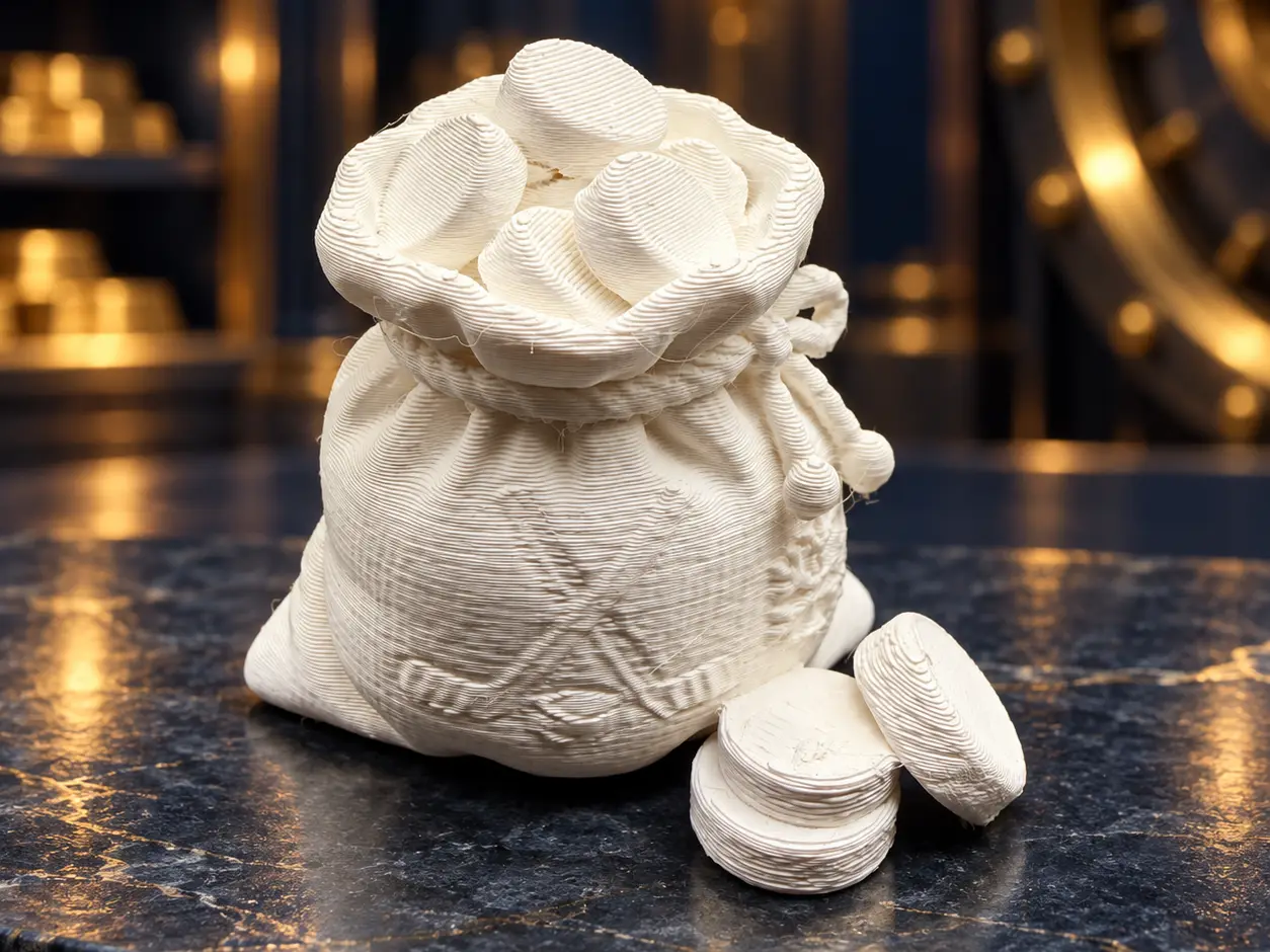 Hockey Puck Bag with Pucks – Miniature Display — modelo 3D