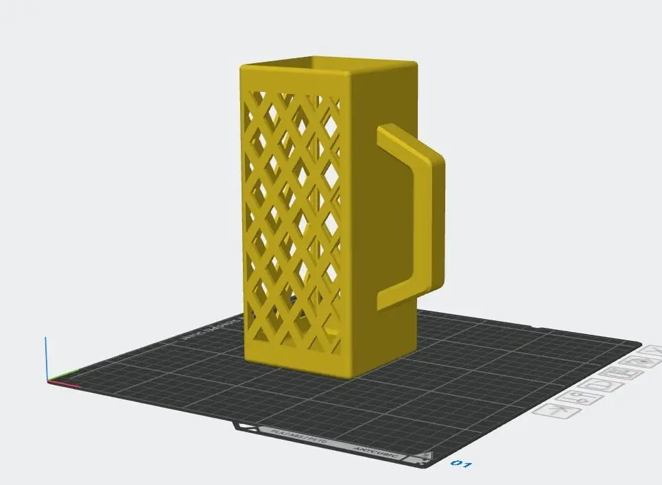 1L Milk carton holder — modelo 3D