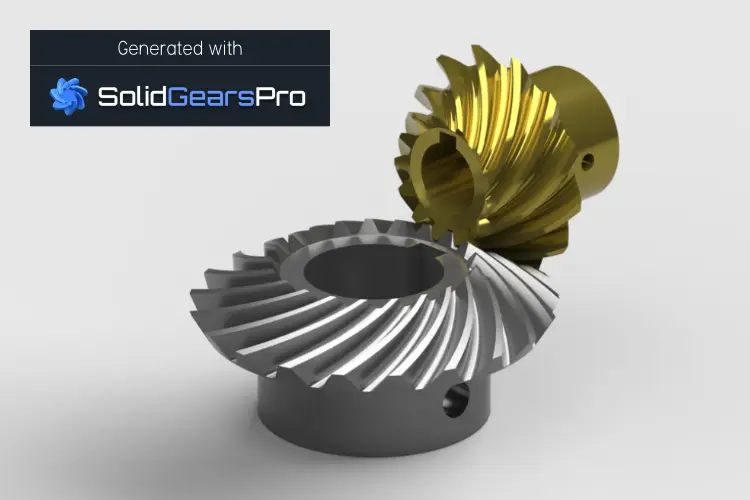 Spiral Bevel Gear Set — modelo 3D