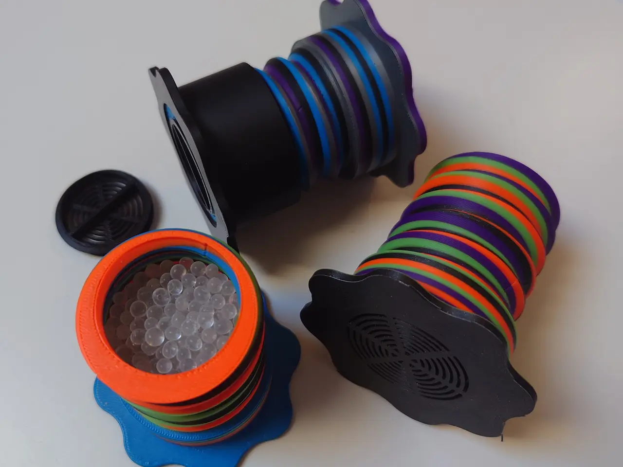 Adjustable Spool Holder for Silica Gel / Spool Weight — modelo 3D