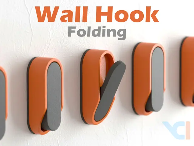 Folding Wall Hook — modelo 3D