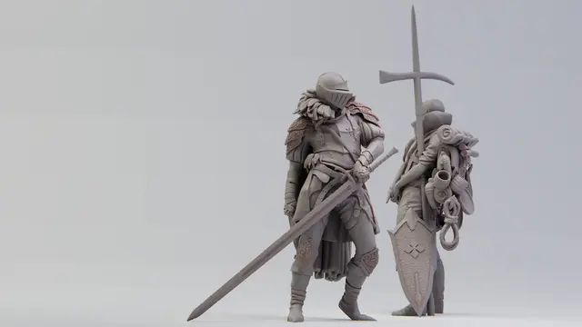 Knight Of Sass & Sassquire FREE — modelo 3D