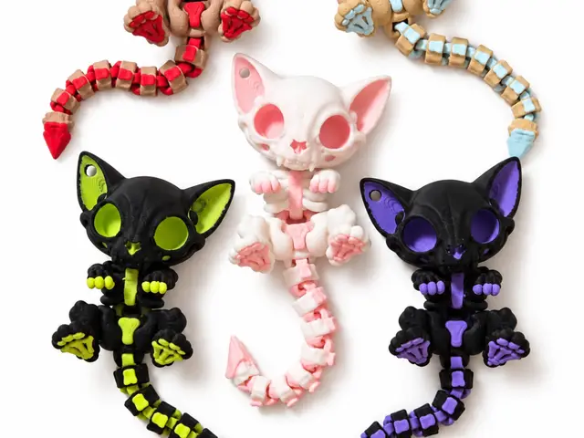 Cute Flexi Skeleton Kitty — modelo 3D