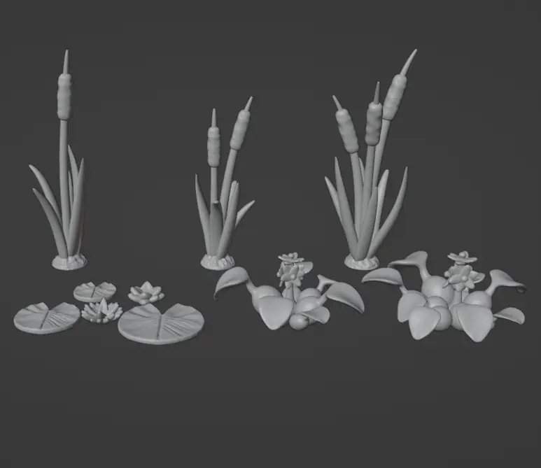 swamp flora — modelo 3D
