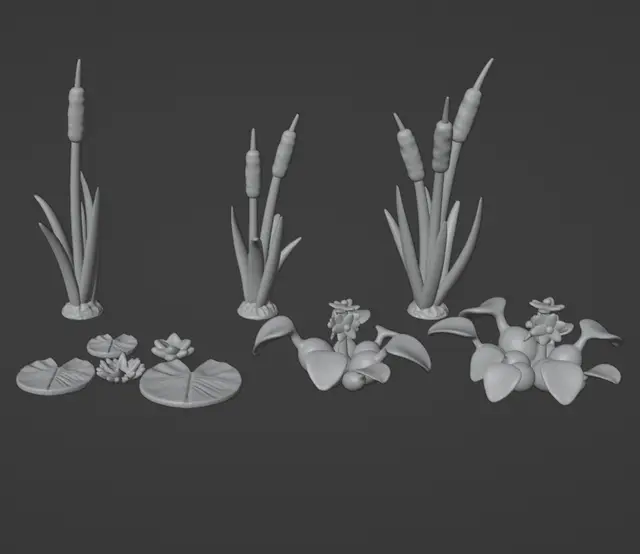swamp flora — modelo 3D