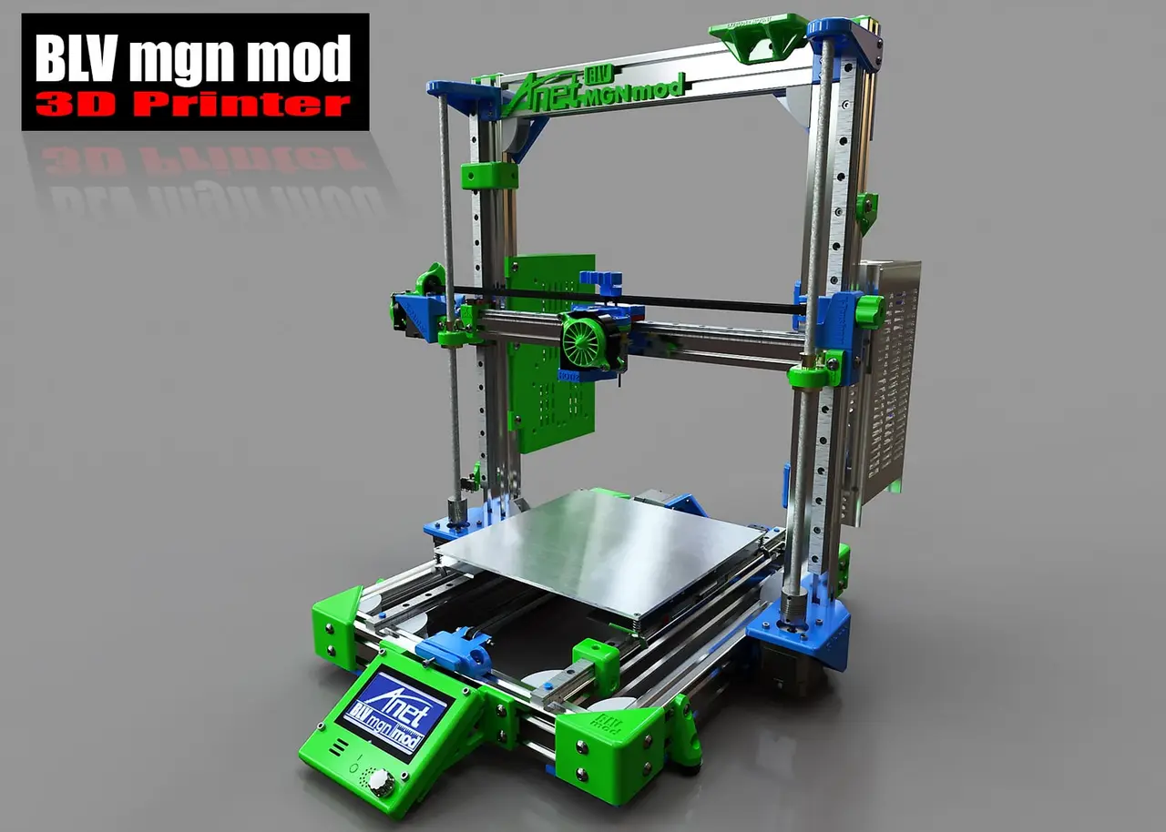 BLV mgn12 3D Printer mod for Anet A8 / AM8 / Prusa I3 clone — modelo 3D