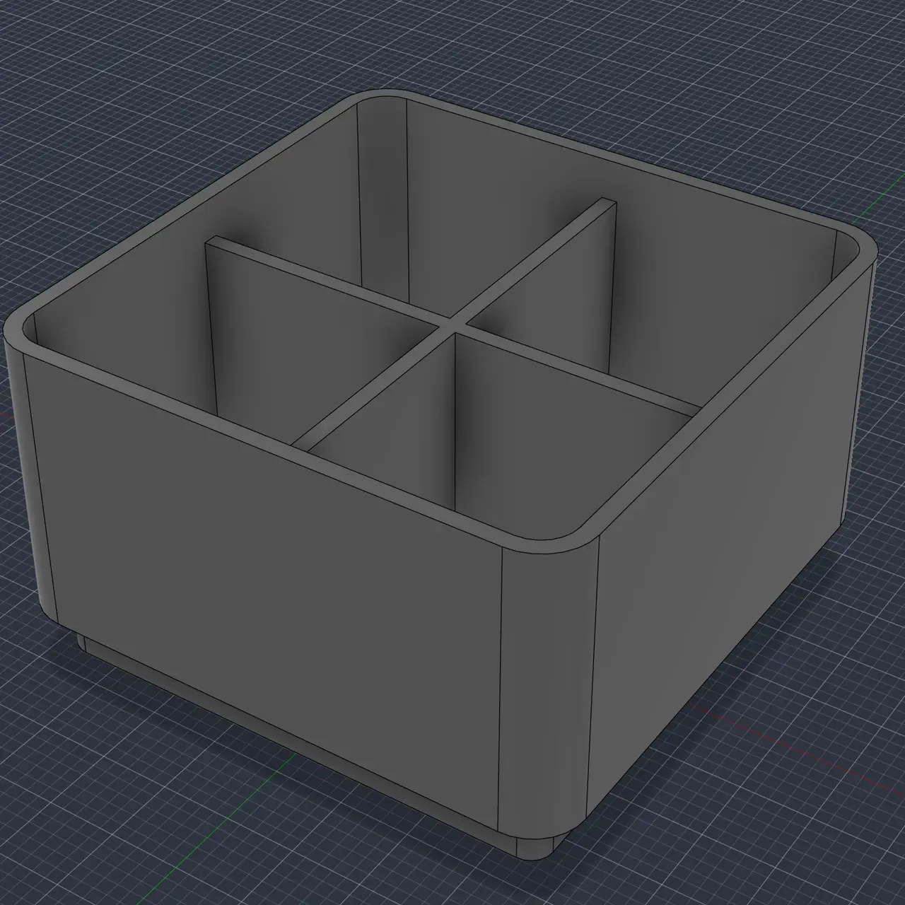 Gridfinity bin contenitore — modelo 3D