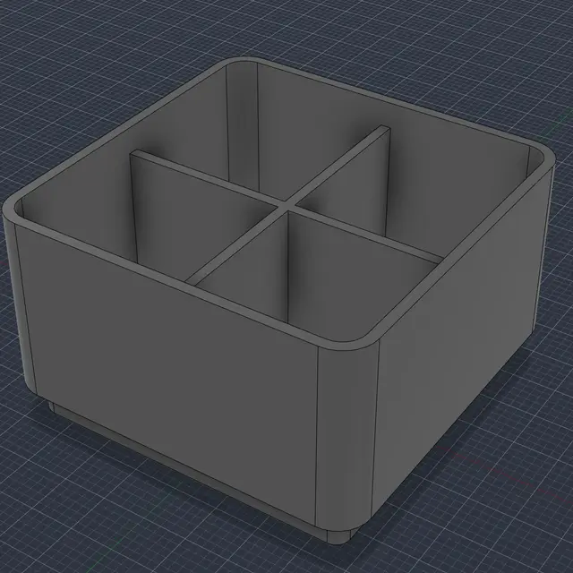Gridfinity bin contenitore — modelo 3D