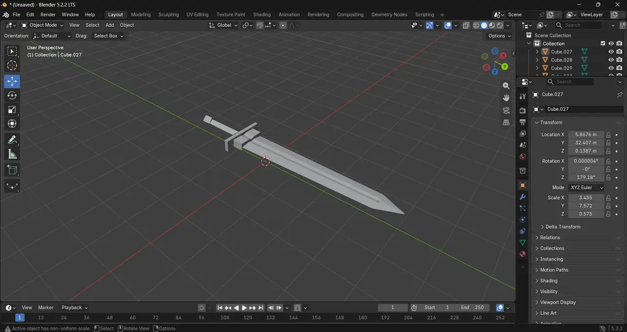 Sword Mark 1 — modelo 3D
