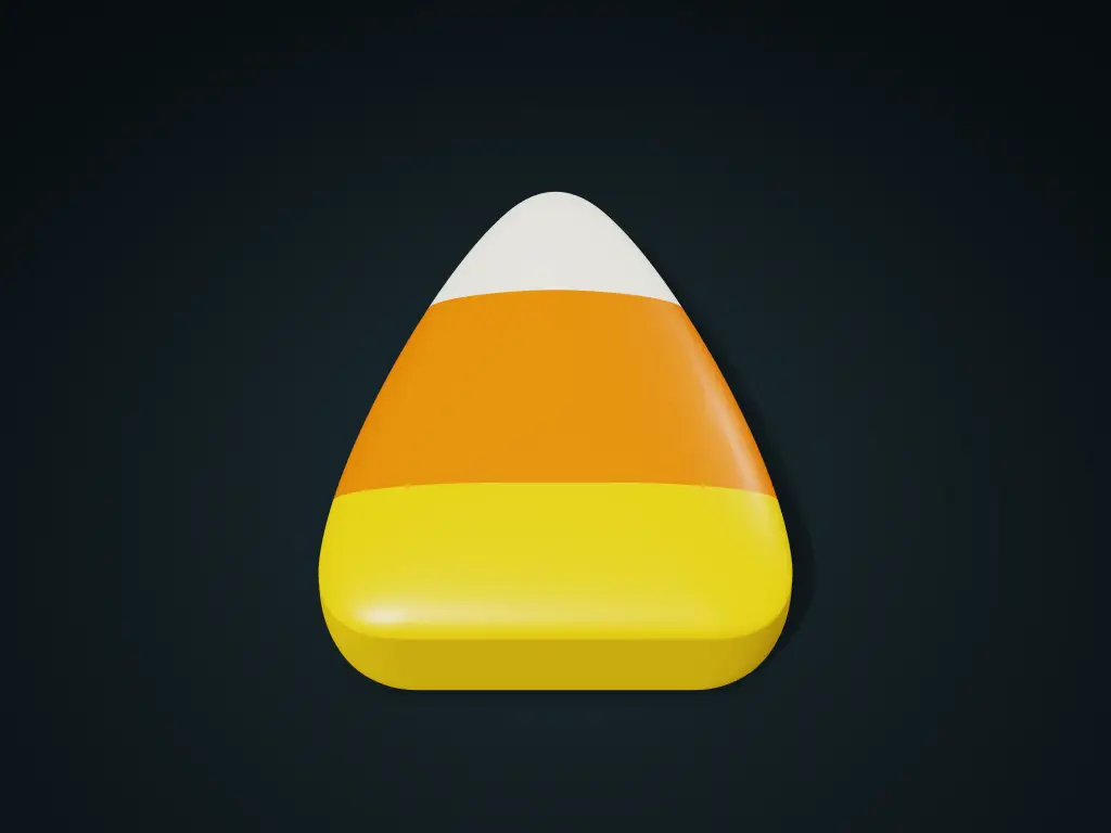 Candy Corn Storage Box with Lift-Off Lid | Halloween — modelo 3D