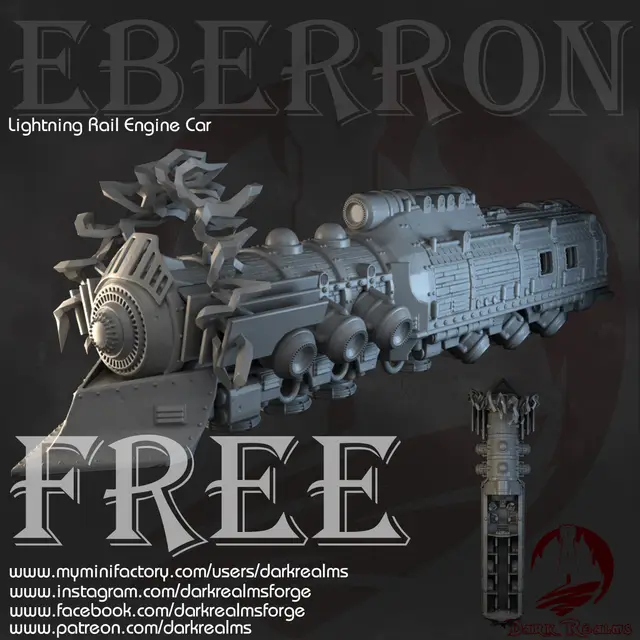 Dark Realms - Lightning Rail - FREE — modelo 3D