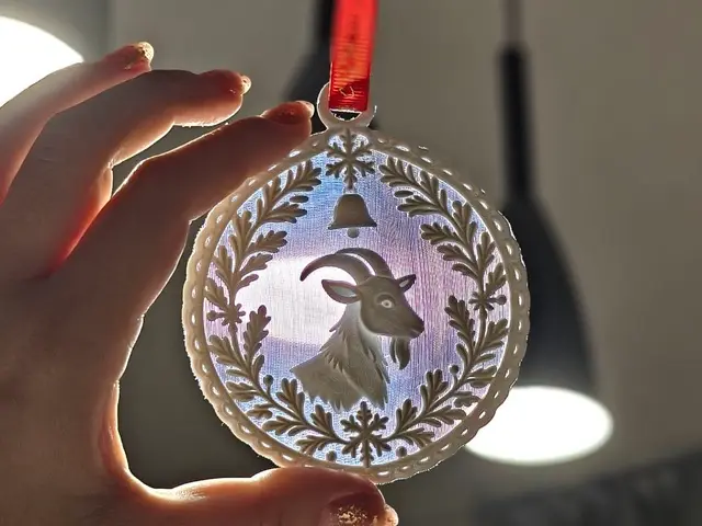 Christmas Ornament – Goat with Organza — modelo 3D