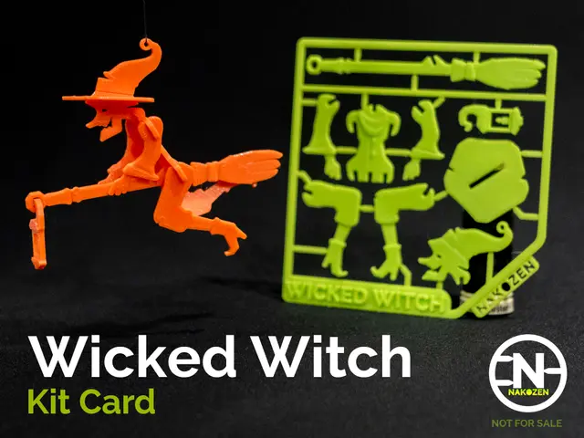 Wicked Witch Kit Card — modelo 3D