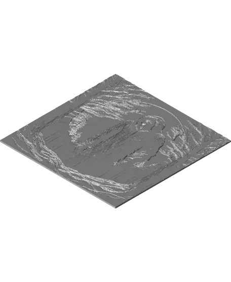 Grim Reaper - Dual Lithophane Hueforge Print — modelo 3D