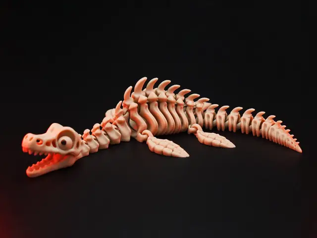 Articulated Skeletal Plesiosaurus — modelo 3D