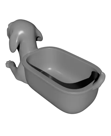 Adorable Puppy Pet Bowl — modelo 3D
