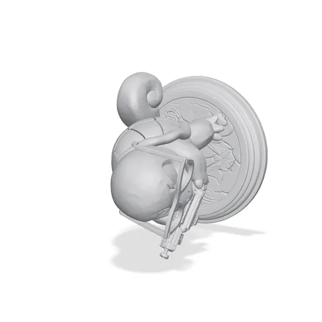Chibi Squirtle Squad Leader | Multicolour & Single Colour — modelo 3D
