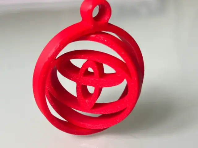 Toyota Rotating Keychain Fidget Spinner — modelo 3D