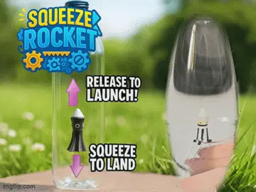 Working Water Rocket Toy! - See GIF — modelo 3D