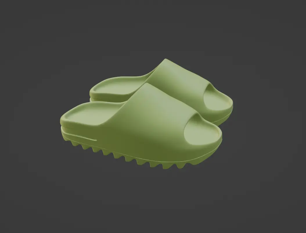 yeezy slide — modelo 3D