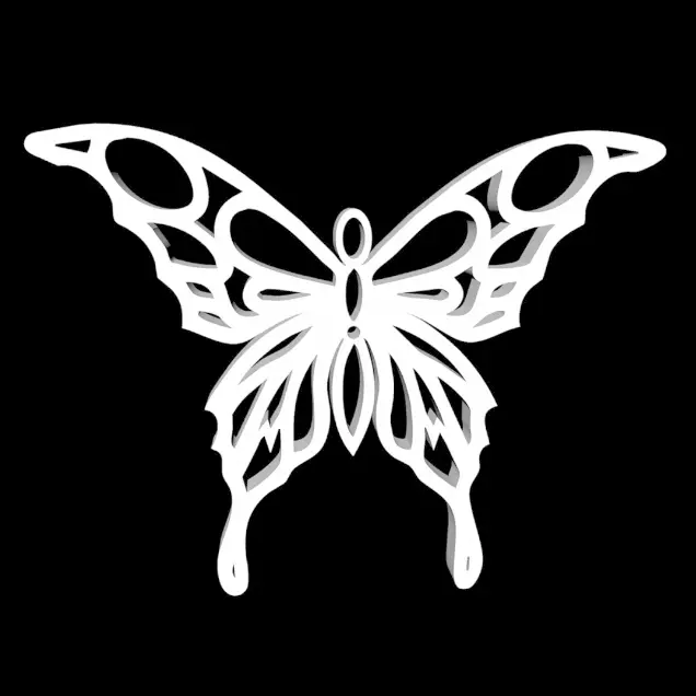 Butterfly Pendant — modelo 3D