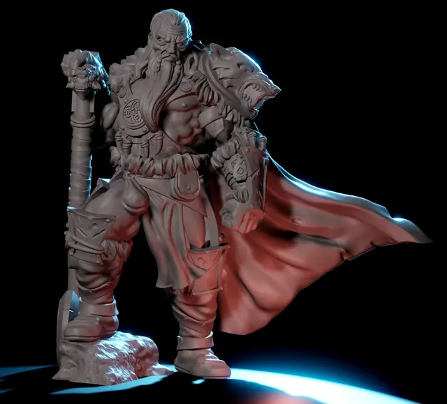 Barbarian Chieftain — modelo 3D