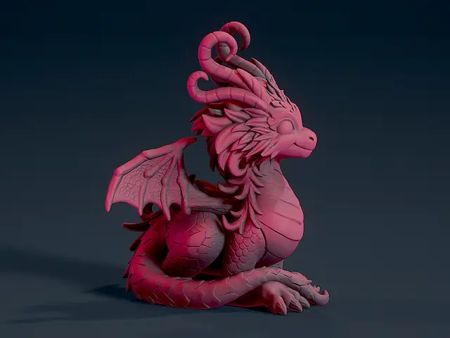 Cute Dragon 2 — modelo 3D