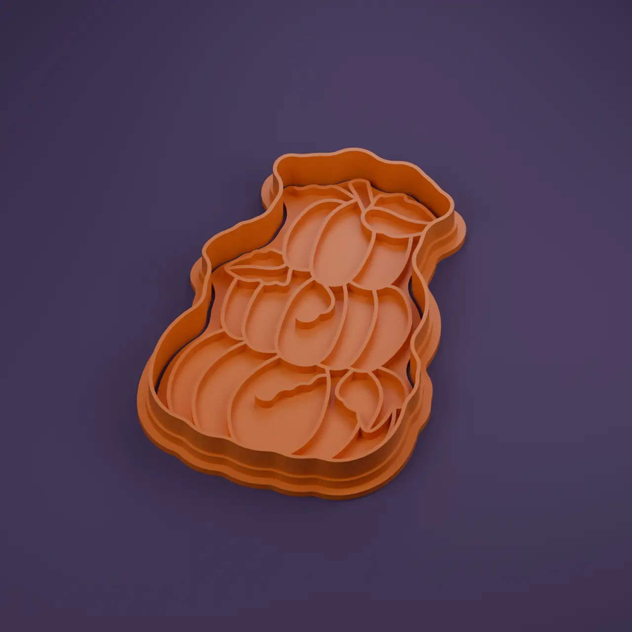Pumpkin Stack Cookie Cutter — modelo 3D