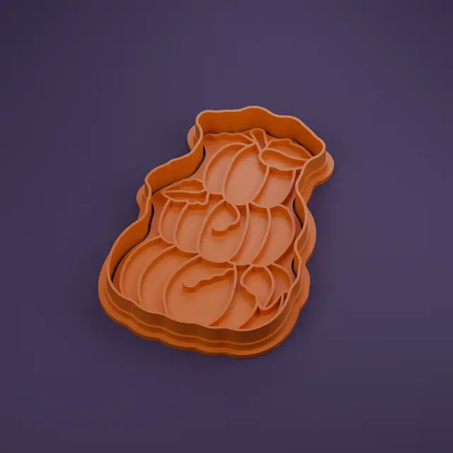 Pumpkin Stack Cookie Cutter — modelo 3D