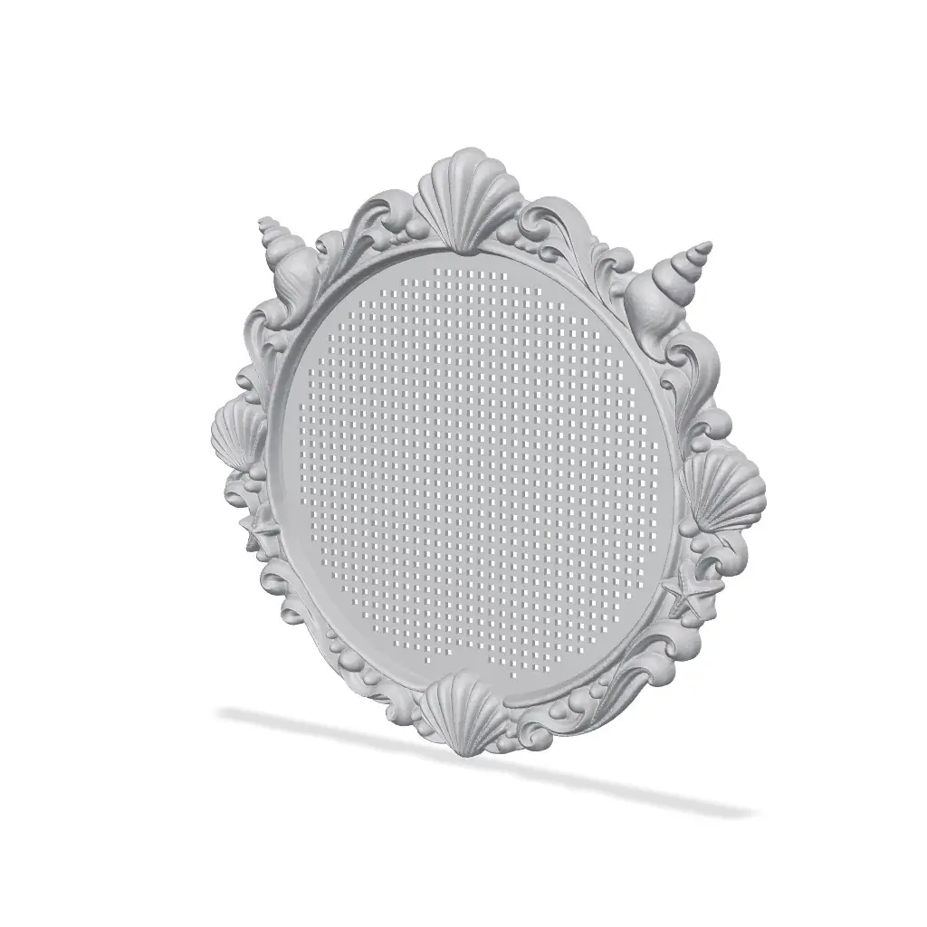 Seashell Cross Stitch Frame — modelo 3D