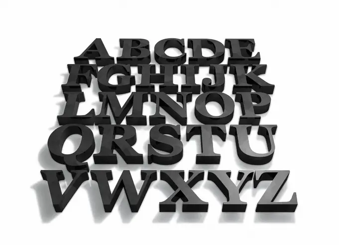 Letters / complete alphabet — modelo 3D