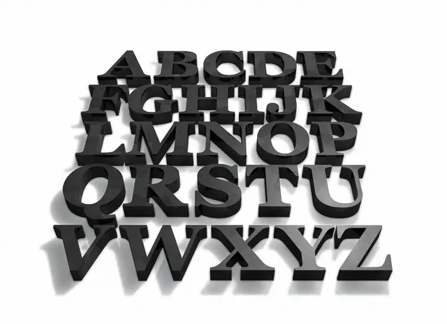 Letters / complete alphabet — modelo 3D